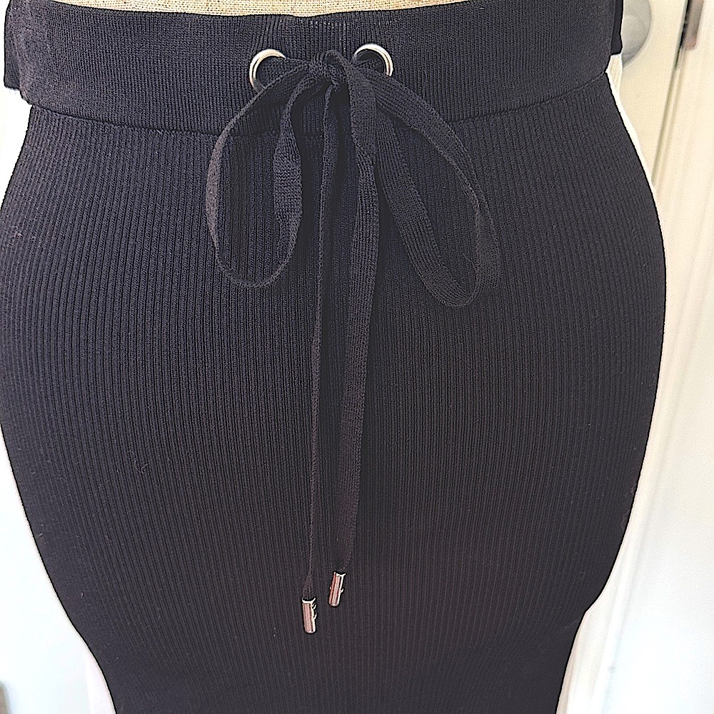 Michael by Michael Kors Black and White Stretch Pencil Skirt - Picture 5 of 6